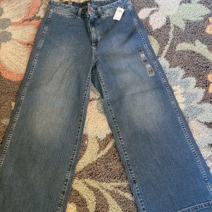 Gap wide leg crop pants